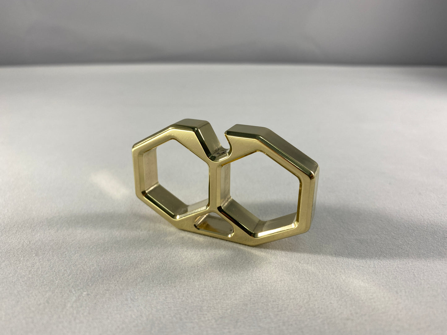 HEXA II BRASS keychain