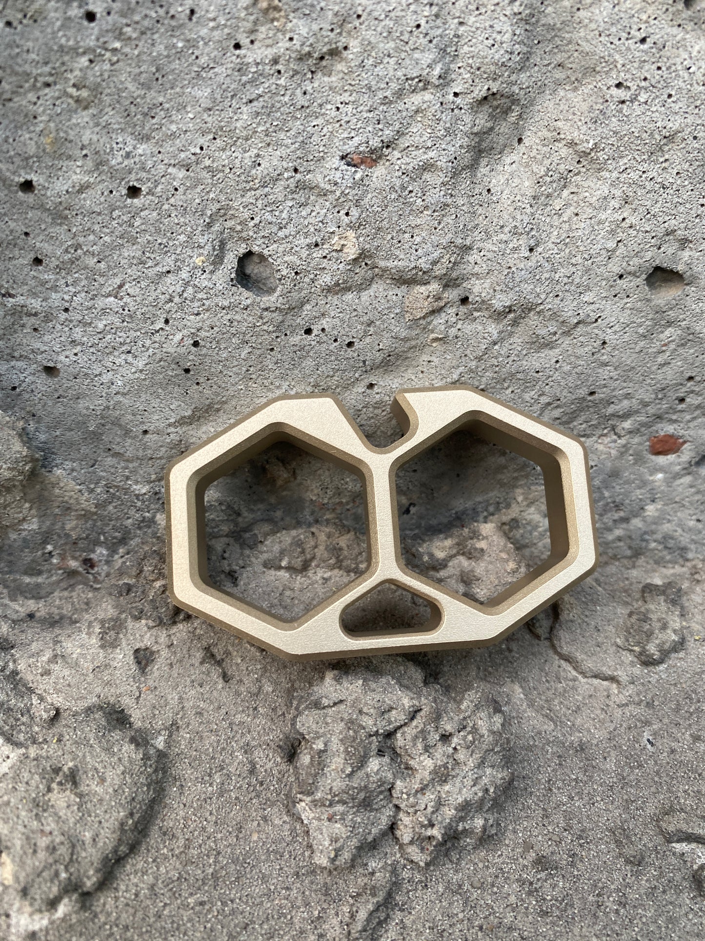 HEXA II BRASS keychain