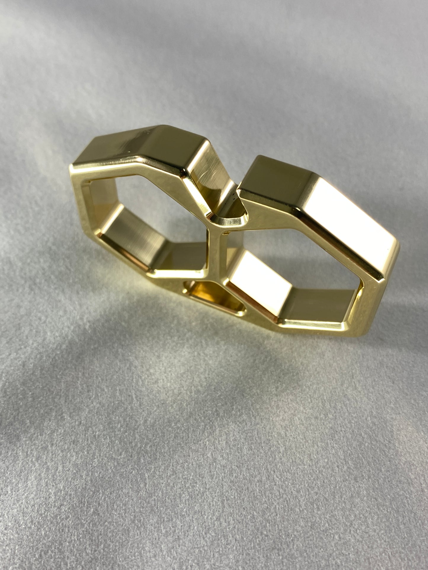 HEXA II BRASS keychain