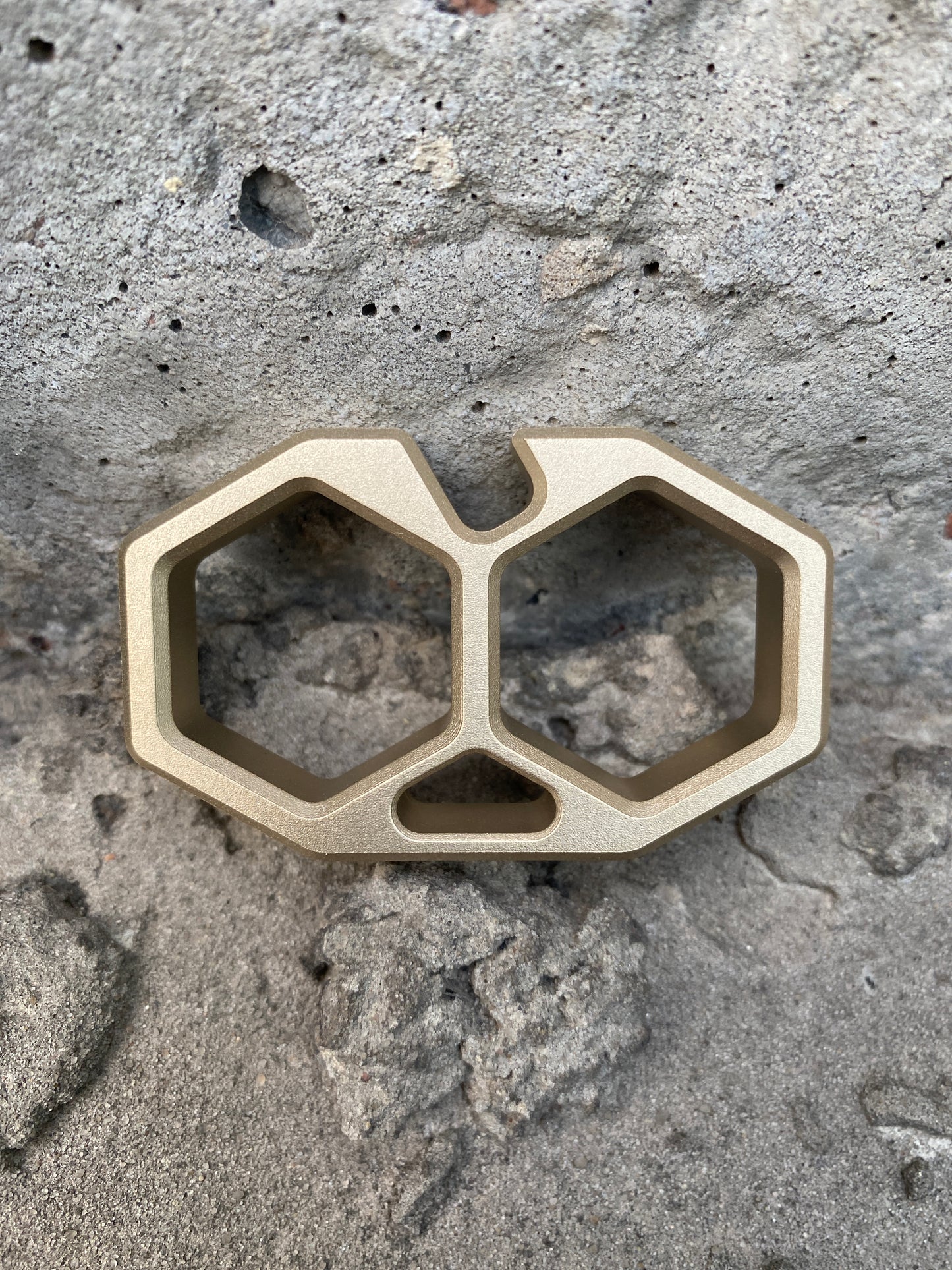 HEXA II BRASS keychain