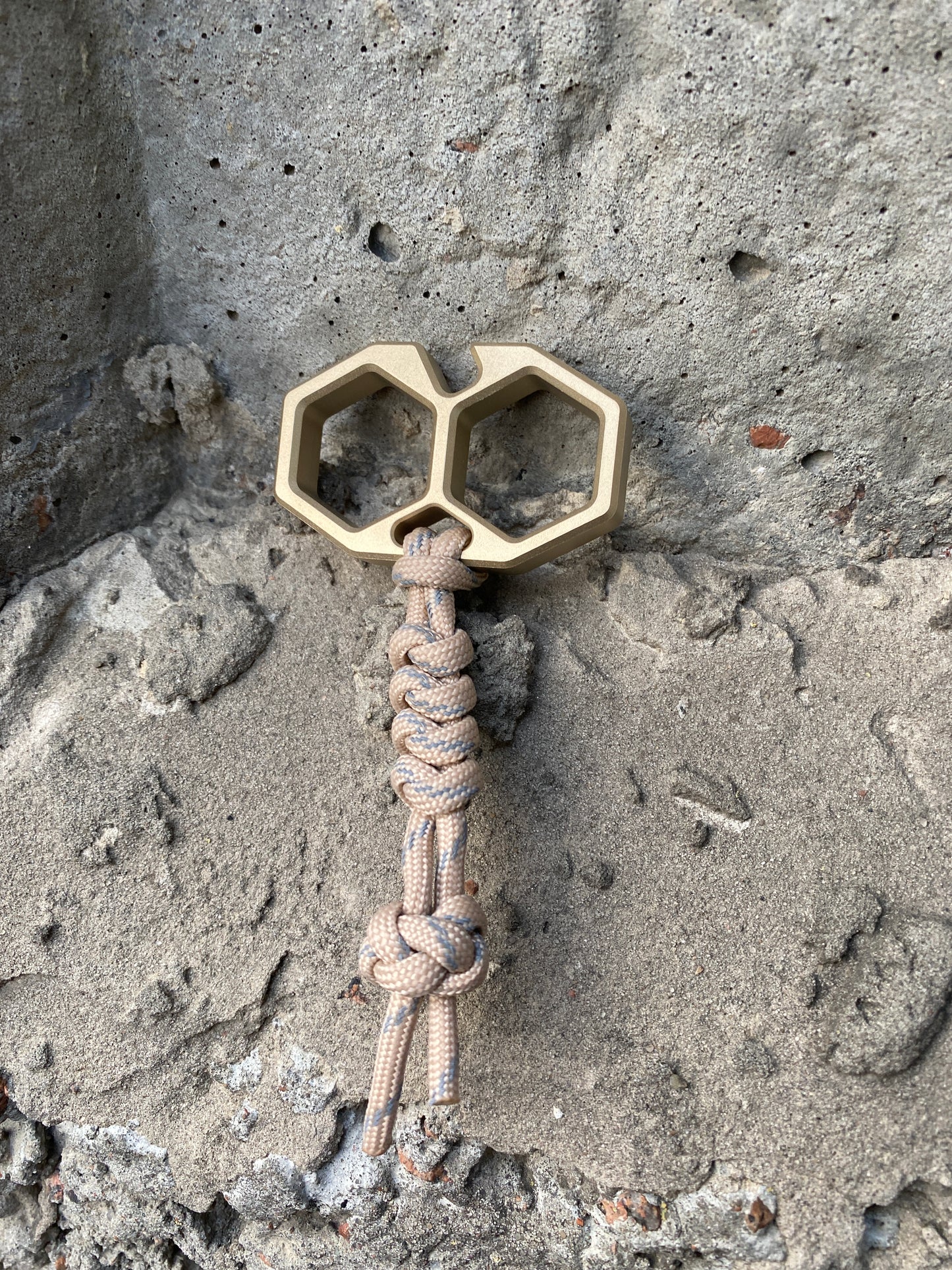 HEXA II BRASS keychain