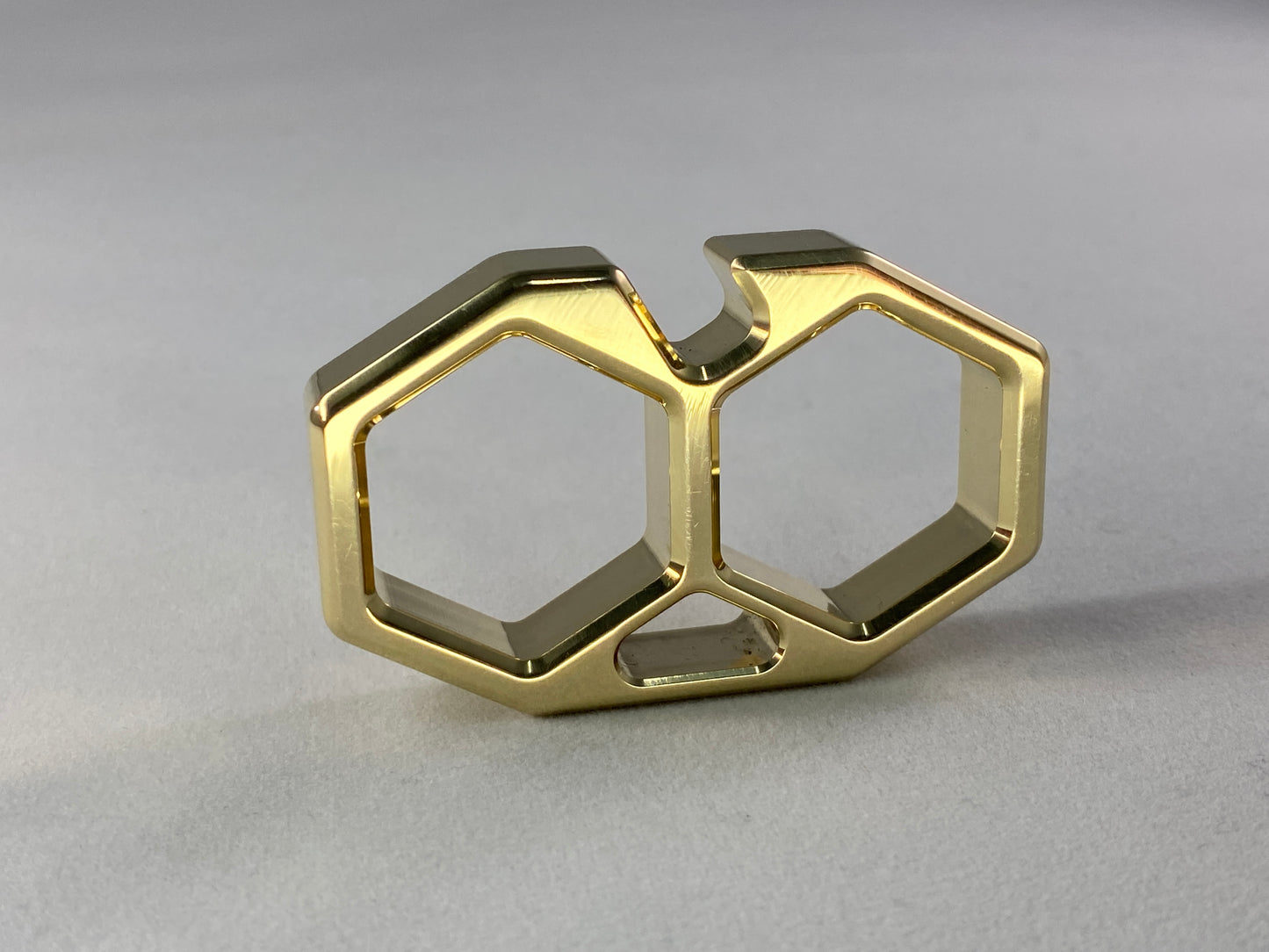 HEXA II BRASS keychain