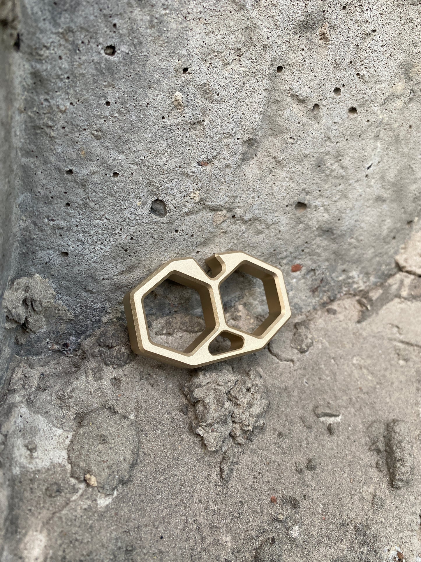 HEXA II BRASS keychain